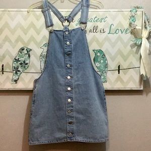 Forever 21 women’s jeans overalls dress